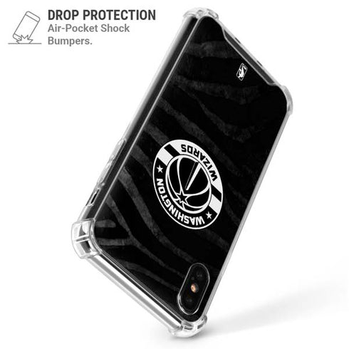 NBA Washington Wizards Animal Print iPhone XS Max Clear Case